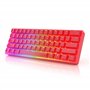 GK61 Mechanical Gaming Keyboard 60 Percent | 61 RGB Rainbow LED Backlit Programmable Keys | USB Wired | for Mac and Windows PC |