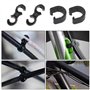 eMagTech 40pcs Clips de Vélo Pinces Rangement Protection Câble de Frein Clip en C et Clips en S Kit pour Câbles de Dérailleur Ro