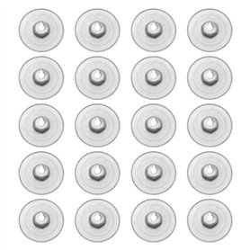 eMagTech Lot de 20pcs Écrous d'isolation de Bouclier Thermique 07146949380 Compatible avec Mini 1 2 3 4 5 6 7 Series X1 X2 X3 X5