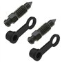 eMagTech 2 Ensembles Vis de Purge d'étrier de Frein M8x1.25mm avec Bouchons Anti-poussière pour Motos Véhicules Électriques Vis