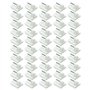 ECSiNG 50x Crochets en Plastique Auto-adhésifs pour Accrocher Clés des Serviettes Net Pole Voile Décoration Salle de Bain Croche