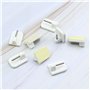 ECSiNG 50x Crochets en Plastique Auto-adhésifs pour Accrocher Clés des Serviettes Net Pole Voile Décoration Salle de Bain Croche