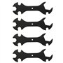 ECSiNG Lot de 4 clés plates multifonctions 5 en 1 en métal pour imprimante 3D V6 MK8 MK10