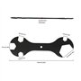 ECSiNG Lot de 4 clés plates multifonctions 5 en 1 en métal pour imprimante 3D V6 MK8 MK10