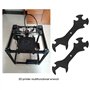 ECSiNG Lot de 4 clés plates multifonctions 5 en 1 en métal pour imprimante 3D V6 MK8 MK10