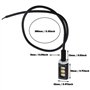 4pcs Moto Plaque d'Immatriculation Lumière 12V 3LED Universel Voiture Moto Plaque d'immatriculation Lampe Vis Boulon Lumière Mot