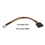 ECSiNG 4pcs Lecteur Câble d'alimentation 4pin Mâle vers SATA 15pin Femelle SATA Câble d'extension d'alimentation Lecteur Adaptat