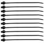 ECSiNG 20pcs Attaches de Câble en Nylon Attaches à Glissière Enveloppes 200mmx5mm Montage par Poussée Autobloquant Sangle de Câb