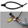 ECSiNG 20pcs Attaches de Câble en Nylon Attaches à Glissière Enveloppes 200mmx5mm Montage par Poussée Autobloquant Sangle de Câb