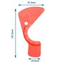 ECSiNG Lot de 2 jauges de réglage des écarts de chaîne pour vélos compatibles avec SRAM Eagle SX/NX/GX 12, Vert et Rouge