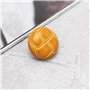 ECSiNG 20pcs Boutons de Football Marron 20 Mm en Plastique Imitation Cuir à Motif Vintage pour Blazer, Costumes, Manteau de Spor