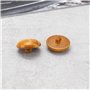ECSiNG 20pcs Boutons de Football Marron 20 Mm en Plastique Imitation Cuir à Motif Vintage pour Blazer, Costumes, Manteau de Spor