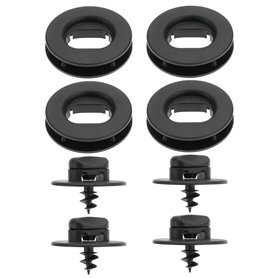 ECSiNG Lot de 4 Supports de Tapis de Sol de Voiture Boutons de Rotation des Trous Clips de Fixation pour Tapis de Sol 3D0864851B