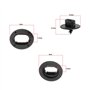 ECSiNG Lot de 4 Supports de Tapis de Sol de Voiture Boutons de Rotation des Trous Clips de Fixation pour Tapis de Sol 3D0864851B