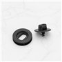 ECSiNG Lot de 4 Supports de Tapis de Sol de Voiture Boutons de Rotation des Trous Clips de Fixation pour Tapis de Sol 3D0864851B
