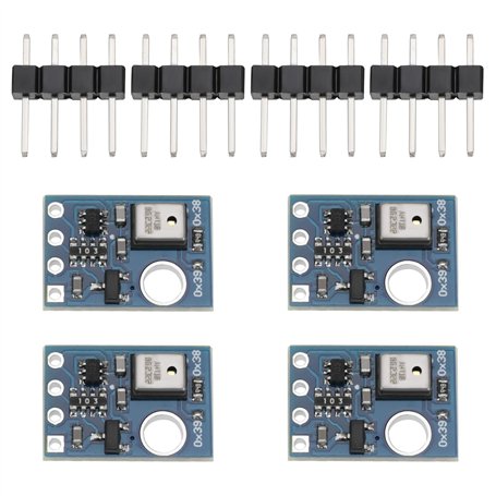 ECSiNG 4 Modules de Lot de Capteur de Température Et D'humidité Numérique AHT10 I2C Module de Mesure de Température Et D'humidit