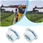 ECSiNG Lot de 4 écrous de Lame à Bride pour Débroussailleuse M8 X 1,25 LH écrou de Fixation à Filetage Gauche Adapté pour Débrou