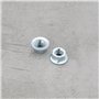 ECSiNG Lot de 4 écrous de Lame à Bride pour Débroussailleuse M8 X 1,25 LH écrou de Fixation à Filetage Gauche Adapté pour Débrou