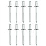 LT Easiyl 10 Lot Rivets Pop en Métal pour Lève-vitre de Porte de Voiture Clip de Fixation pour Ajusteur de Rivet A0049902897 Com