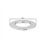 LT Easiyl 1pc Robinet de Cuisine Grande Base Réparation Rondelle Aluminium 70 X 40 X 3mm Accessoires de Réparation de Robinet Ro