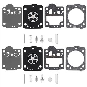 SG Store 2 Ensembles de Carburateur Carb Rebuild Kit de Réparation Joint Diaphragme Compatible avec Husqvarna 240 236 235 435 Co