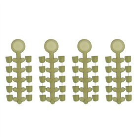 SG Store 40pcs Perles de Pêche à la Carpe Appâts de Pêche en Silicone Perles d'arrêt Crochet de Pêche Bouchon Terminal Accessoir