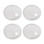 SG Store 4 Pièces Couvercle Charnière Siège Toilette 55mm Diamètre Fixations Charnière Siège Toilette Couvre en Acier Inoxydable