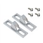 SG Store 2x Verrous de Porte Coulissante en Verre 60 X 17 Mm avec Vis pour Portes-fenêtres Coulissantes