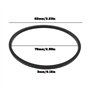 SG Store Lot de 4 joints carrés en caoutchouc pour jauge de 8,9 cm - Montage sur tableau de bord - Compatible avec Smiths - Comp