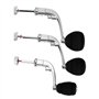 Briny River Lot de 3pcs Poignées de Moulinet de Pêche en Alliage d'aluminium avec Bouton EVA pour Moulinet de Pêche à Tambour Fi