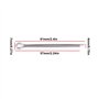 Briny River Lot de 20 Goupilles Fendues pour écrous d'hélice Marine 4 X 50 Mm en Acier Inoxydable 304 Compatible avec Yamaha F15