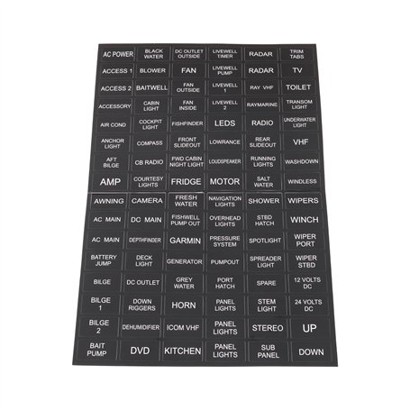 Briny River Lot de 96 Autocollants pour Interrupteurs 1