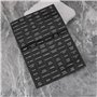 Briny River Lot de 96 Autocollants pour Interrupteurs 1,3 X 2,5 Cm en Vinyle pour Tableau de Bord électrique de Bateau