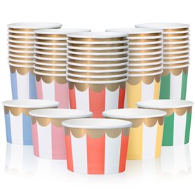 Coupes à Glace en Papier - 50 pièces