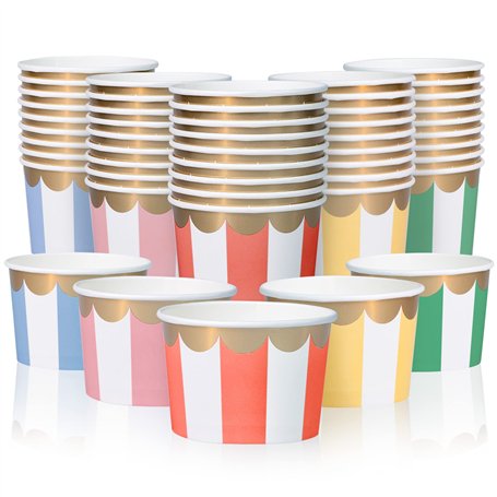 Coupes à Glace en Papier - 50 pièces