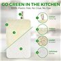 AIRNEX Lot de 6 éponges en luffa naturel pour vaisselle – Compostables et cellulosiques – Éponges de cuisine sans plastique avec