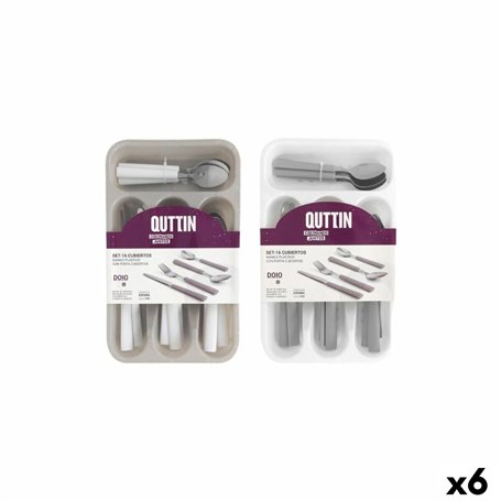 Couverts Quttin Plastique 16 Pièces 17 Pièces (6 Unités)