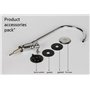 Col de Cygne Filtre à Eau - 1/4 '' En acier inoxydable Plaqué chrome Avec système de filtration à osmose inverse et col d'oie Co
