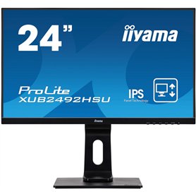 Ecran iiyama 24'' ProLite XUB2492HSU-B1 IPS Full HD VGA/DP/HDMI Hub USB Pied réglable