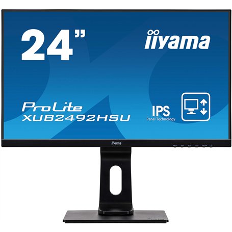 Ecran iiyama 24'' ProLite XUB2492HSU-B1 IPS Full HD VGA/DP/HDMI Hub USB Pied réglable