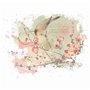 Papier de riz imprimé roses et oiseaux - 20,32 x 26,67 cm - 6 images différentes de papier de mûrier 30 g/m² - Fibres visibles p