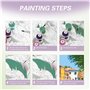 Fruit Paint by Numbers Kits for Adults,Flower Basket Painting by Number Kits On Canvas,DIY Craft Art Painting Kit Acrylic Pigmen