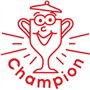 Xclamations X11872 Tampon Auto-encreur pour Enseignant Champion Couleur Alétoire