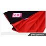 Vampire Cape Capuche Col Montant Manteau Noir Rouge Dracula Mini pour Enfants et Adultes