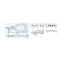 precision micro side cutters (pcb side snips), professional quality with hardened carbon steel jaws. Engineer ns-06