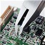 side cutters with 45 degree angled jaws for flush cutting of pcb components (made in Japan). Engineer nz-05