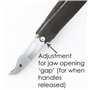 side cutters with 45 degree angled jaws for flush cutting of pcb components (made in Japan). Engineer nz-05