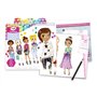 CRAYOLA - Creations, Set de coloriage avec autocollants mode et licornes, activités et cadeaux créatifs pour filles, âge 6 +