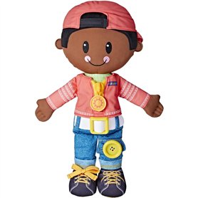 Playskool Dressy Kids Doll with Black Hair and Hat