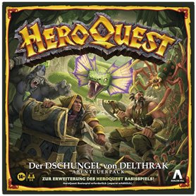 Hasbro Avalon Hill HeroQuest La Jungle de Delthrak Adventure Pack - Jeu de Base HeroQuest nécessaire - Jeu de rôle - Version All